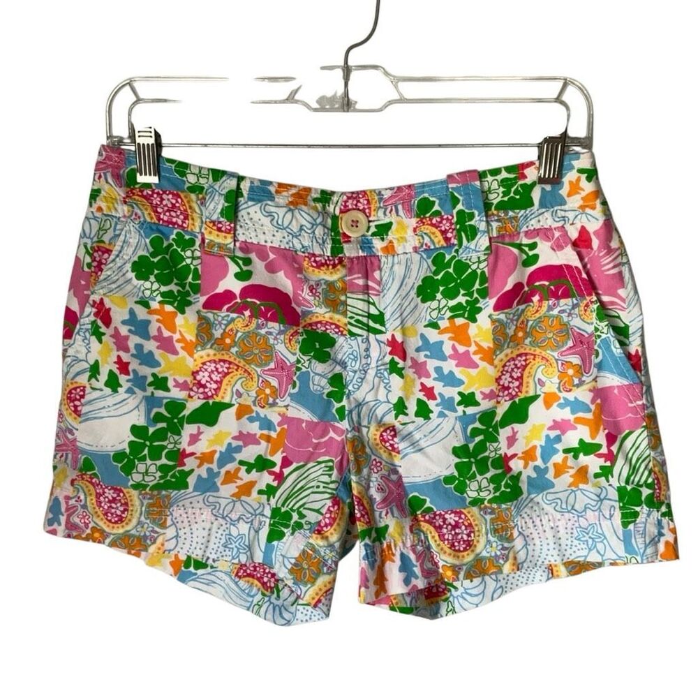 Lilly Pulitzer Callahan Shorts, 2. Preppy patchwork beachy